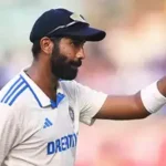 Jasprit Bumrah bowling during India vs Bangladesh Test match 2024