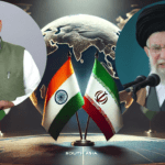 Flags of India and Iran side by side, symbolizing the diplomatic relations and current tensions.