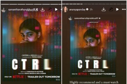 Samantha Ruth Prabhu praises Ananya Panday's CTRL